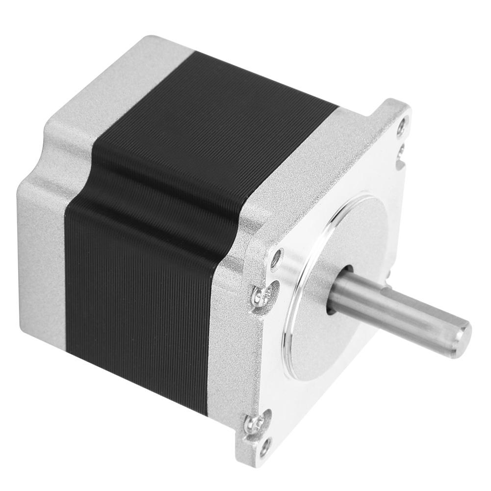 4 Pin Kablolu 3D Yazıcı Aksesuarları için NEMA 23 Step Motor 23HS5628 6.35mmCelsius8mm