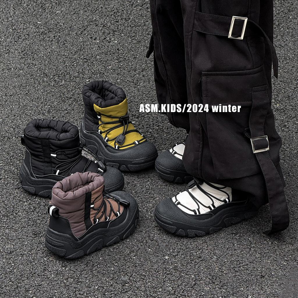 Kids Waterproof Snow Boots 2026, Thick Sole Mid Calf Boots For Boys Girls, Anti Slip Outdoor Warm