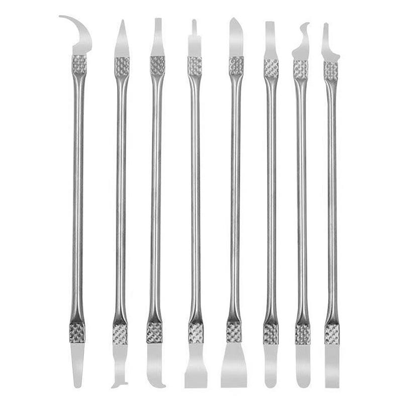 New 8in1 Set Electronics Repair Tool For Curved Screen 304 Stainless Steel Pry Bar Disassemble Removing Set