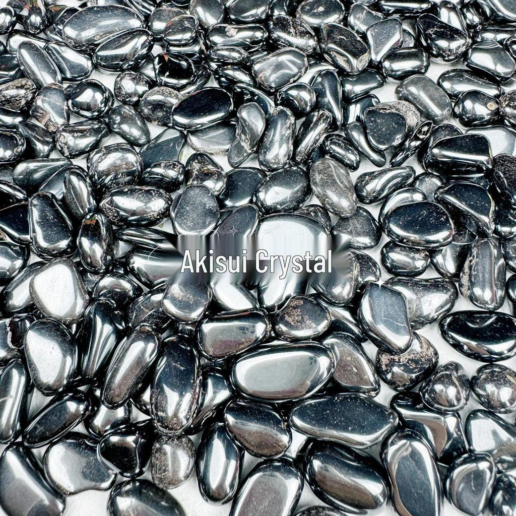 Hematyt Kruszony Kamień Ozdobny do Oczyszczania i Rozmagnesowywania, Idealny do Akwariów, Doniczek i Ofiar dla Buddy.