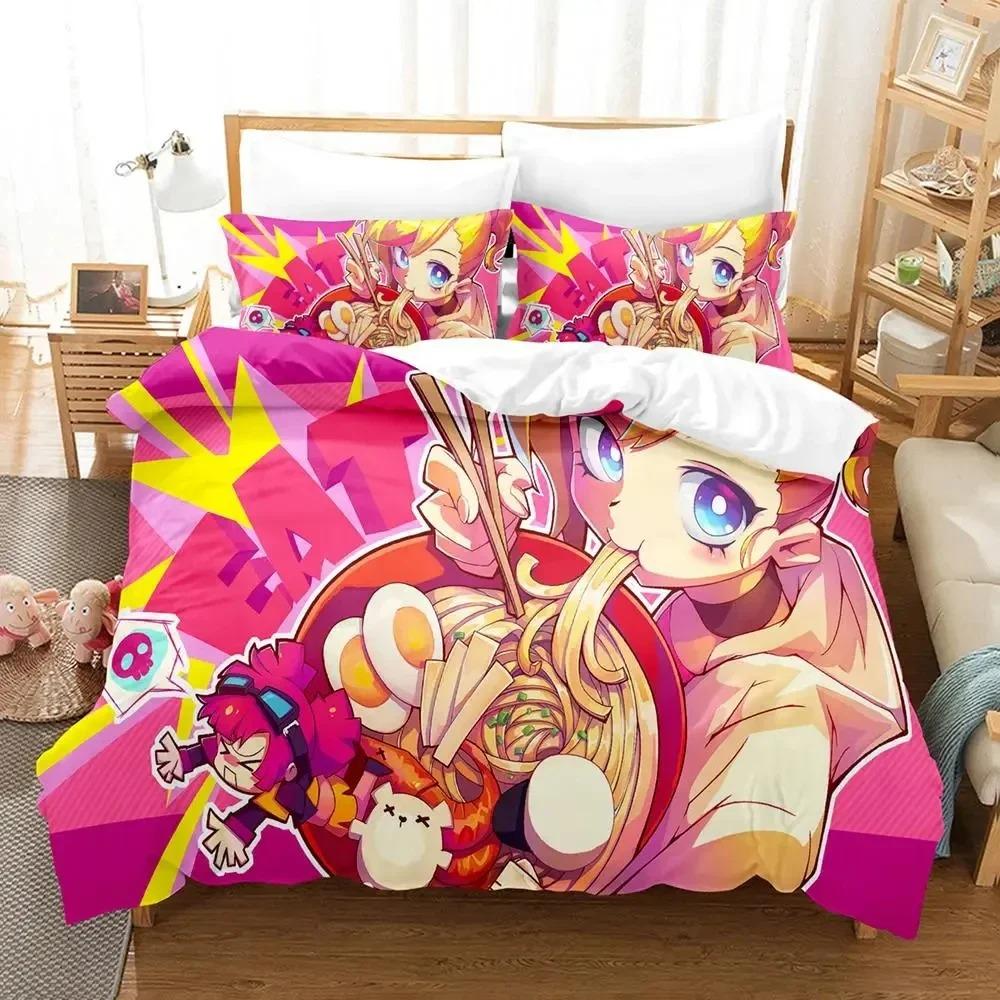 Anime Muse Dash Game Bedding Set Duvet Cover Bed Set Quilt Cover Pillowcase Comforter King Queen Size Boys Adult Bedding Set