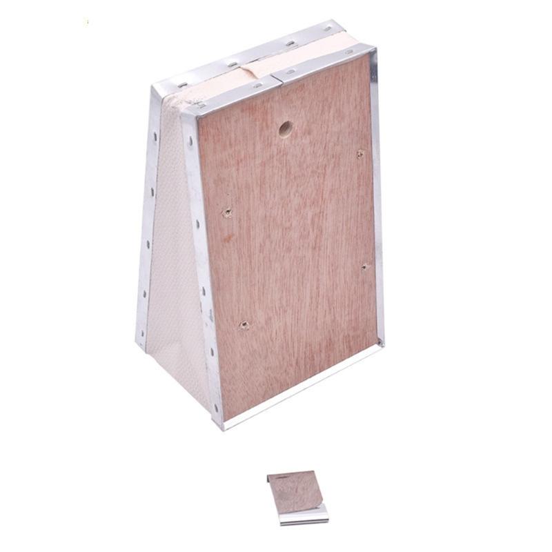 Bees Smoker Bellows PVC Leather Plywood Box Beekeeping Equipment Replacement with Clip for Beehives Beekeeping Supplies