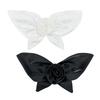 Women 3D Bowknot Flower Brooch Detachable Pre-Tied Bow Tie Lapel Pin Collar Neck Clips Wedding Party Bowtie Corsage