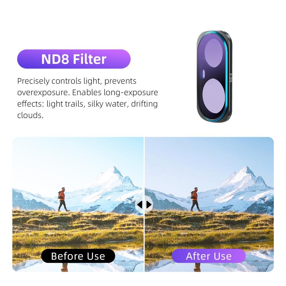 Filtros de Lente Magnéticos de Vidrio Óptico para Accesorios de Cámara Gimbal Insta360 Luna Ultra