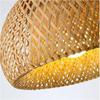 IRALAN Bamboo Chandelier LED Lustre Hanging Lamp Handmade Rattan Pendant Light Fixture Weaving Home Living Bed Room Decor