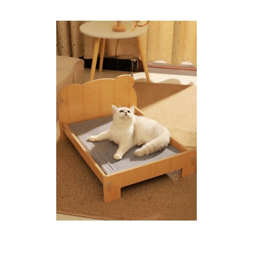 Solid Wood Cat Bed Dog Bed Removable Mat Washable All Season Universal Cat Nest Dog House Pet Supplies Pet Bed Within 7kg