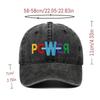 Trendy Retro Colorful Letter Embroidered Distressed Baseball Cap for Men & Women