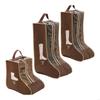 3Pcs Waterproof Shoe Bags for Cowboy Boot and Sneakers Shoes Travel Organizers X3UC