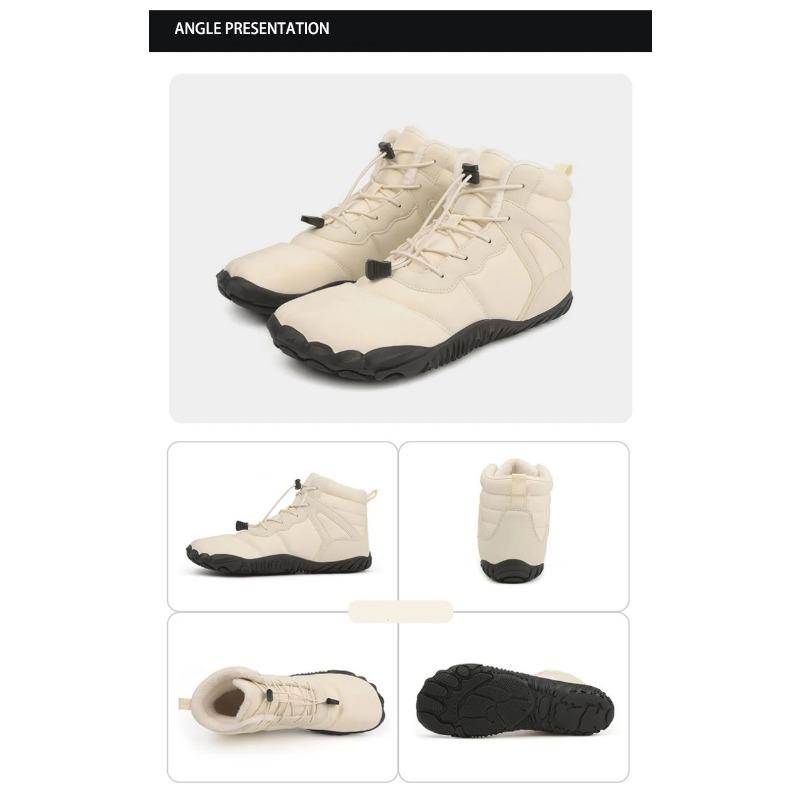 Men's And Women's Snow Boots, Winter Outdoor Hiking Shoes, Waterproof And Warm Fur Lined Casual Hiking Boots