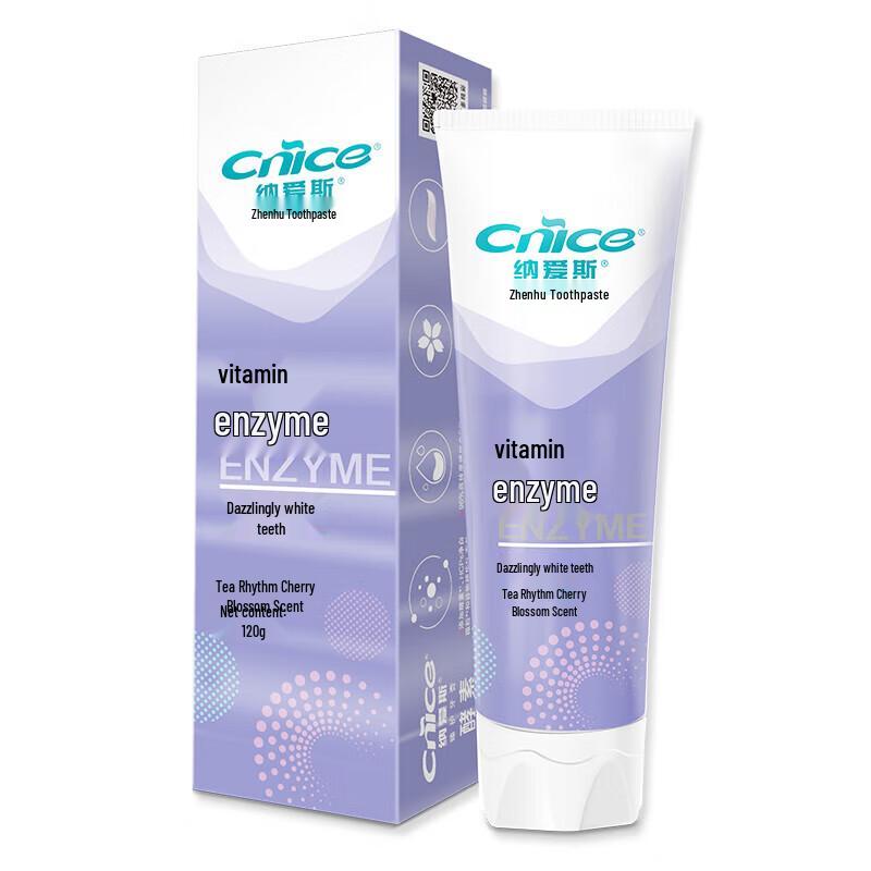 

Nice Premium Enzyme Toothpaste (Tea & Cherry Blossom Scent)