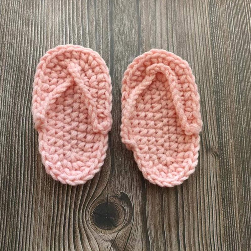 Lovely BabeBorn Accesorios Picture Outfits Crochet Flip-flops Multicolors Boy / Girl Costume Flip-flops Set 0-2 Month