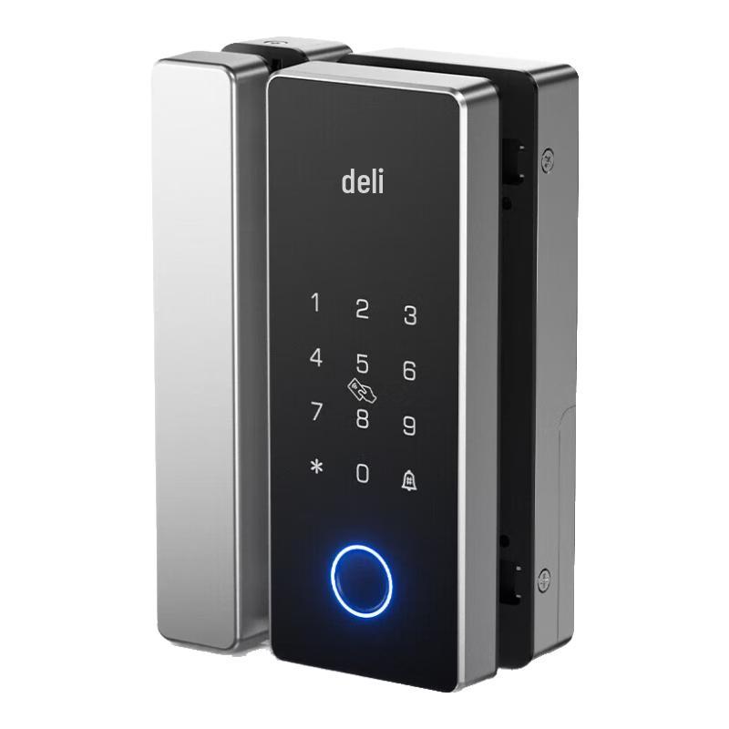 Deli Glass Door Fingerprint Smart Lock