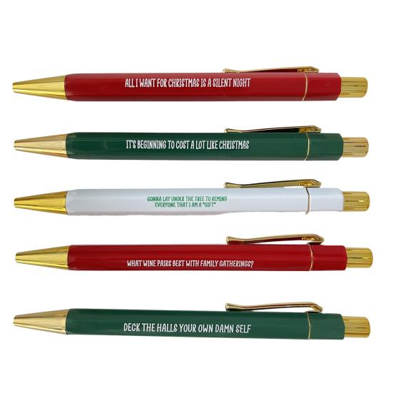 Buy 5Pcs Ballpoint Pen Smooth Writing Funny Creative Push-button