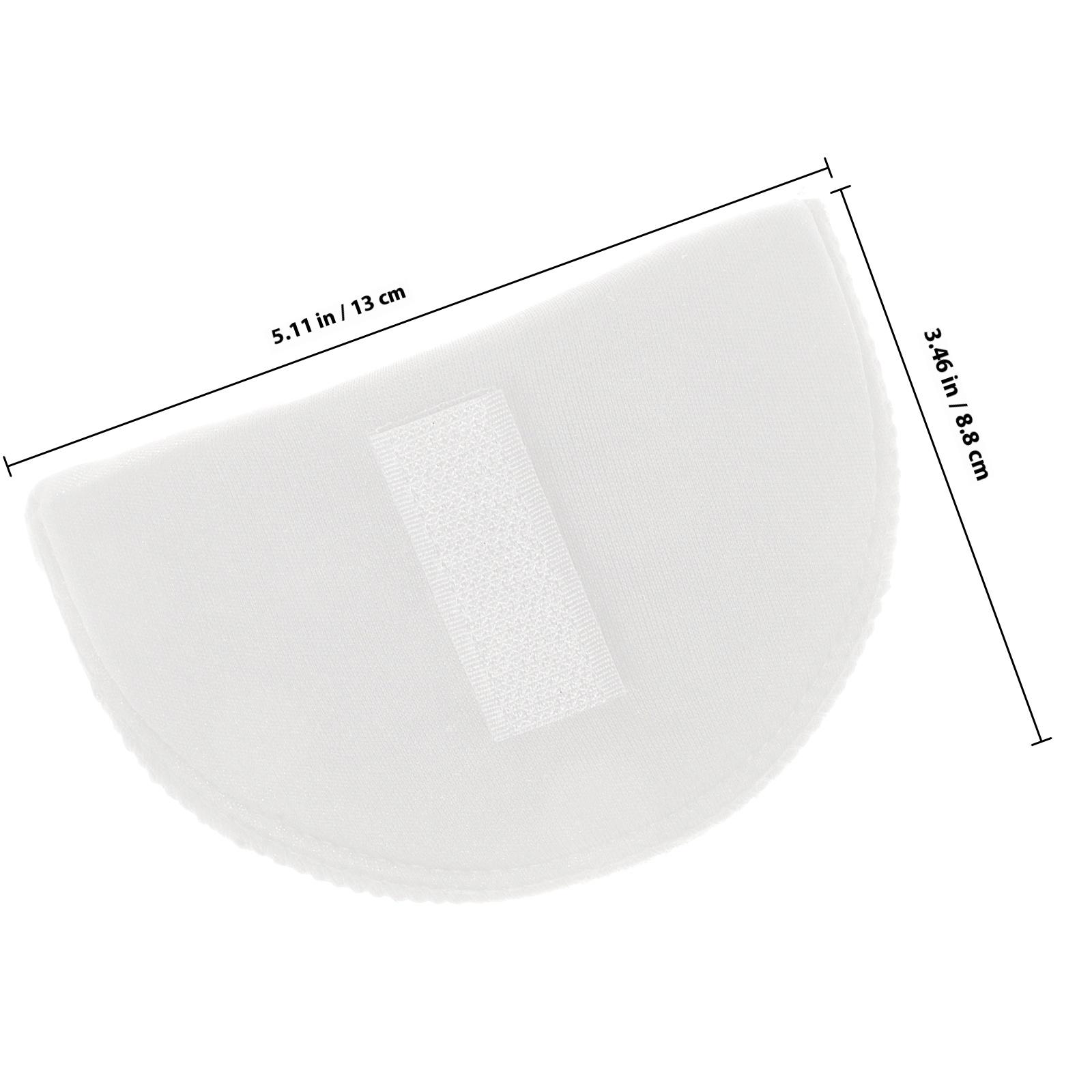 4 шт. губчатые подплечники самоклеящиеся противоскользящие швейные поролоновые подкладки для костюма пальто куртки блейзера одежды унисекс поддерживающая вставка