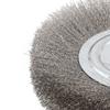 1pcs 125mm 16mm Hole Crimped Stainless Steel Wire Wheel Wires Brushes Bench Grinder Abrasive Tool For Metal Deburring