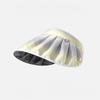 New Gradient Color Shell Hat Women's Summer Uv Protection Black Glue Headband Sun Hat Fashion Open Top Visor