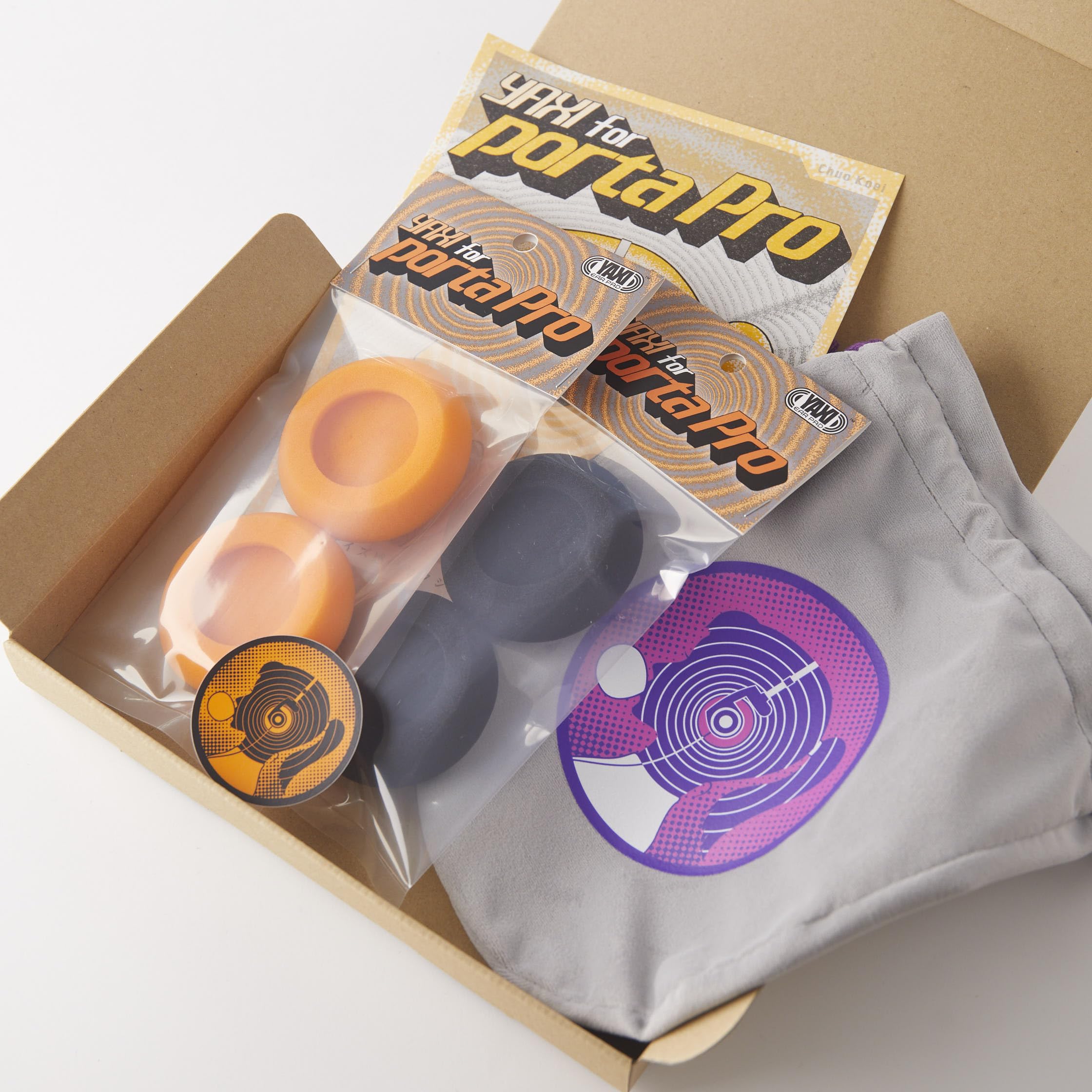 

YAXI Replacement Earpads for Koss PORTAPRO Headphones 2 Pairs + Carry Pouch - Comfortable, Durable Earpads Kit