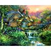 Full Drill Diamond Embroidery Mountains And Rivers Scenery Craft Kit 5d Diamond Mosaic Landscape Needlework Home Deco