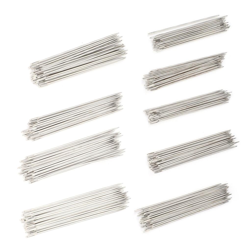 216Pcs Nähnadeln Edelstahl Stickerei HandStitching Quilt Reparatur Haushalt DIY(C# Groß