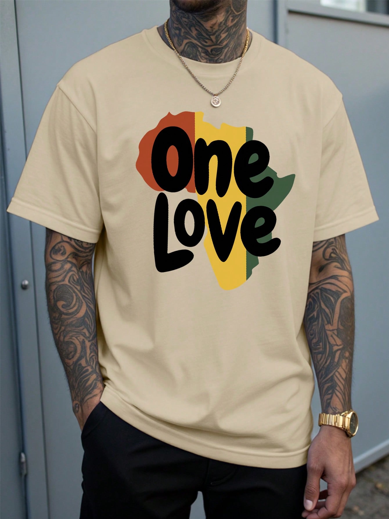 Manfinity Dauomo Mens Casual Round Neck Letter Print Short Sleeve TShirt Suitable For Summer M