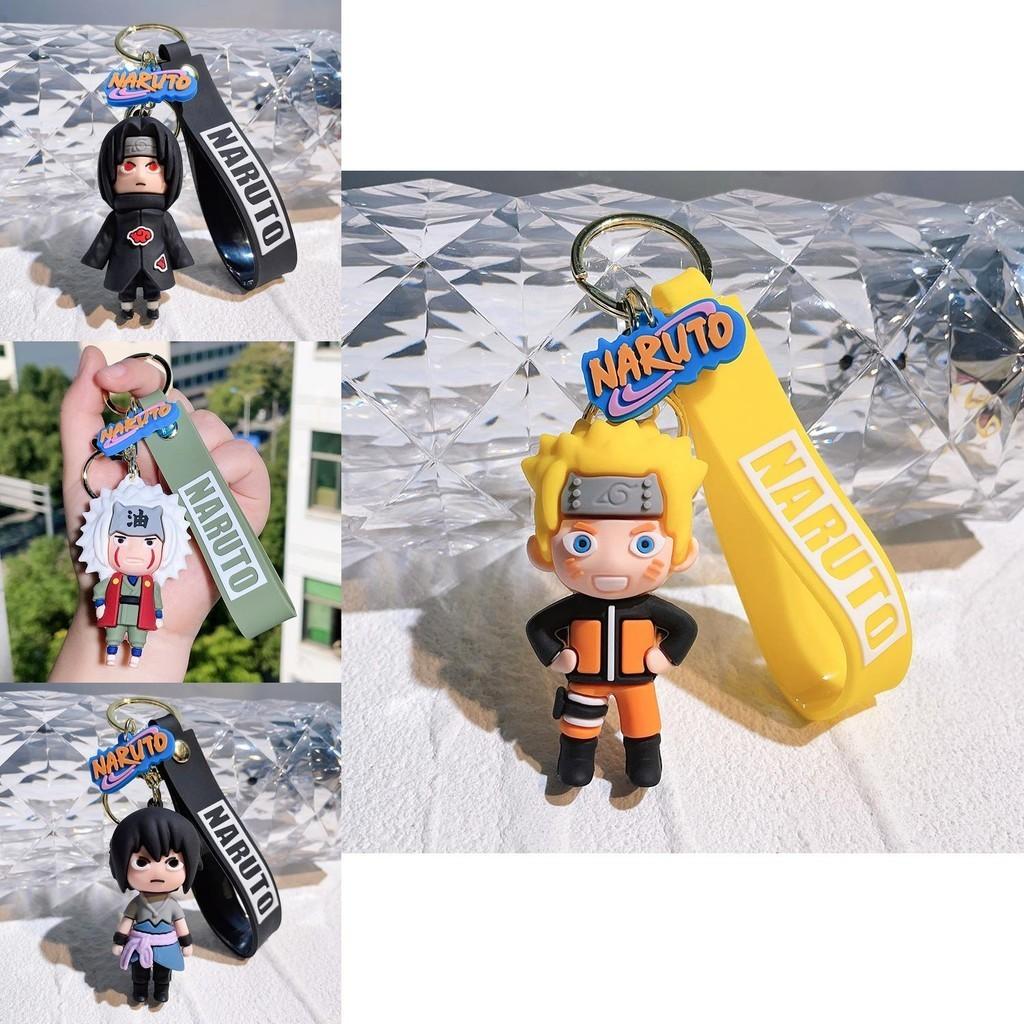 Cute Pvc Naruto Keychain Soft Rubber Figure Halloween Party Gift For Friends