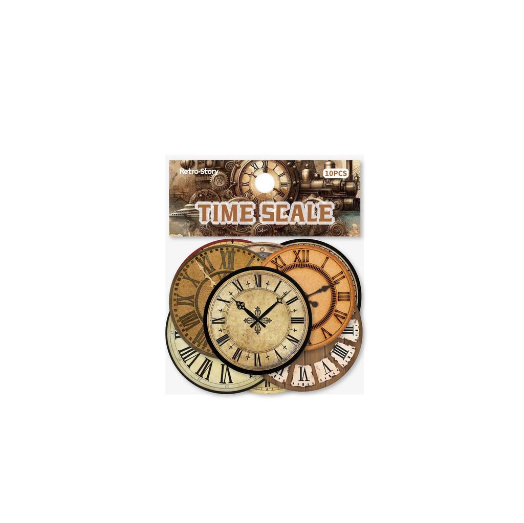 RetroStory Stickers: Creative Wall Clock Journal Pack