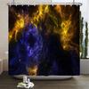 Full Moon Starry Sky Shower Curtain Midnight View Dreamy Mystic Bathroom Curtains Waterproof Fabric Home Decor Curtain With Hook