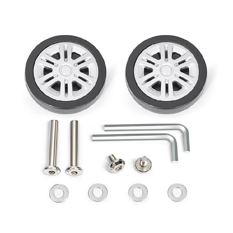 2PCS Plastic Suitcase Replacement Rollers Quiet Wheels Easy Install Assembly Practical Travel Luggage Casters