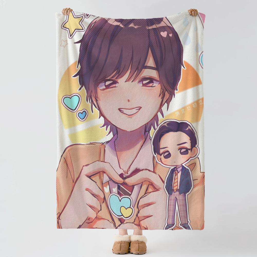 Music NNaniwa DDanshi Throw Soft Warm Flannel Blanket Multiuse Throw for Bed Sofa Office Air Conditioning Nap Blanket