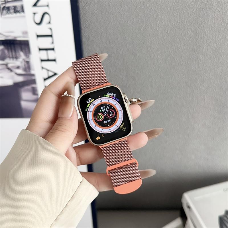 

Ремешок с магнитной петлей для браслета iwatch 44 мм, 40 мм, 45 мм, 41 мм, 42 мм, 38 мм, браслет из нержавеющей стали iWatch Series Ultra 8 SE 7 6 5 3 49mm