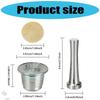 Coffee Capsules Accessories Set with Stainless Steel Spoon Filter Paper and Cleaning Brush for Easy Brewing Maintenance