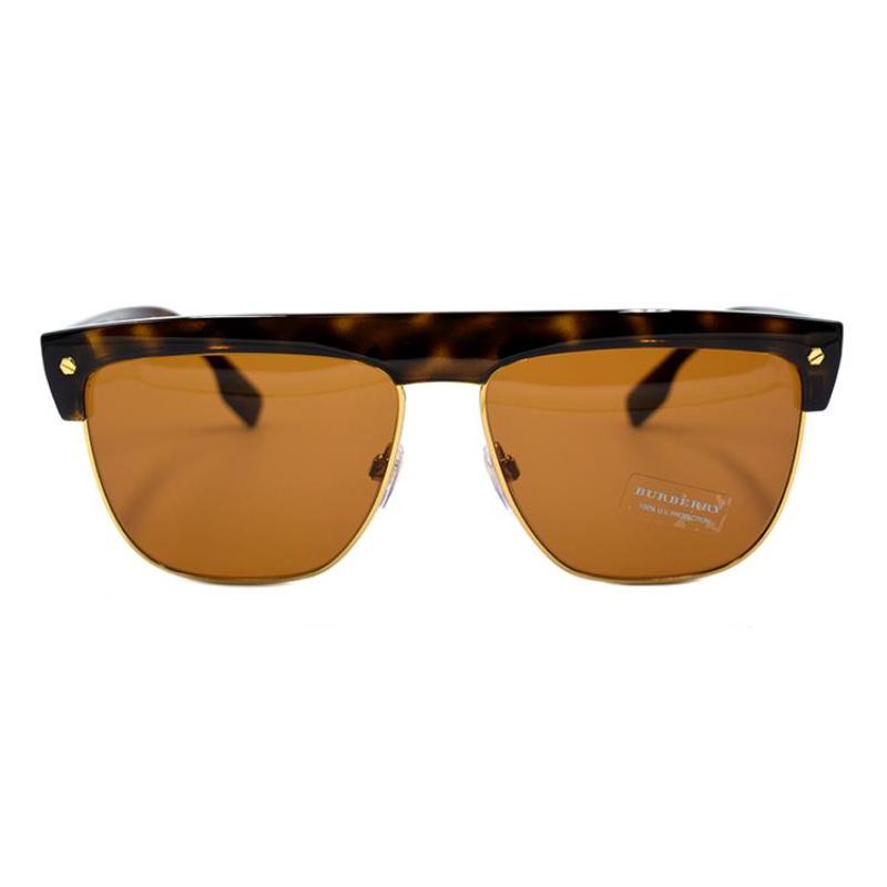 

Burberry B. Logo Collection fashionable and cool sunglasses 4325 men s tortoiseshell gold F