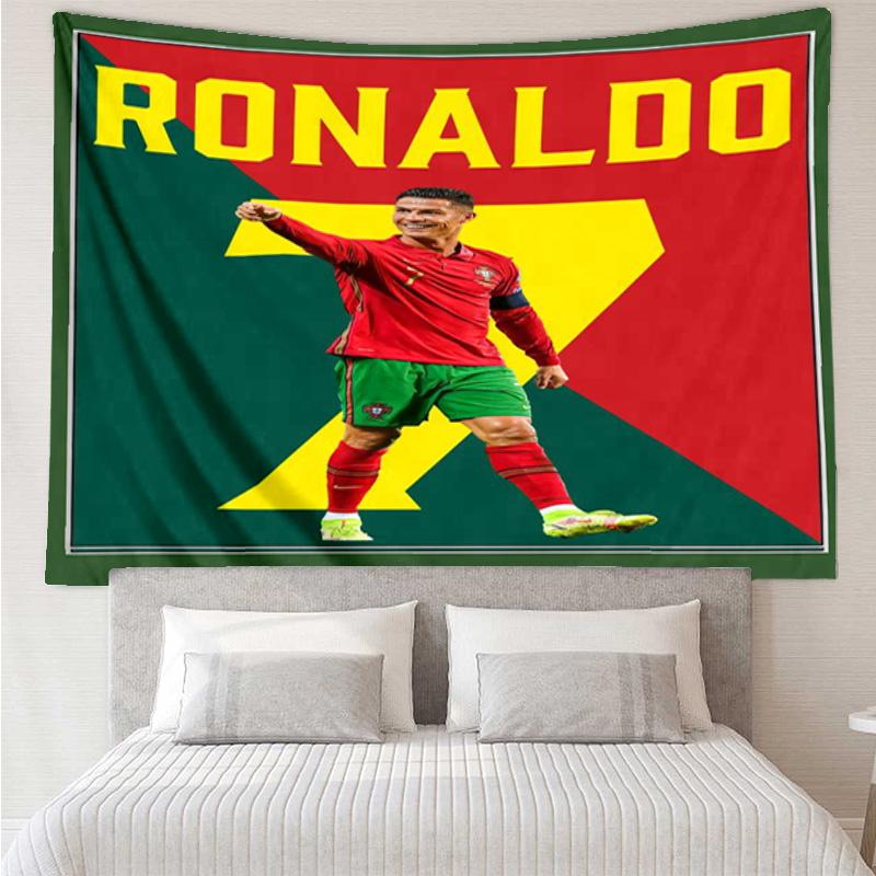 Cristiano Ronaldo Tapestry Hanging for Bedroom,Livingroom, Playroom,Decor Art Room Wall Tapestry Holiday and Birthday Gifts