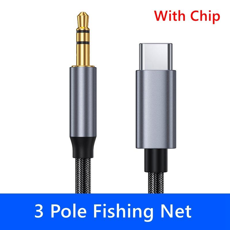 AUX USB Type C To 3.5mm Audio Connection Adapter Cable for Car Speaker Earphones Dual Plug Audio Cable Android with Type C PortGood Product