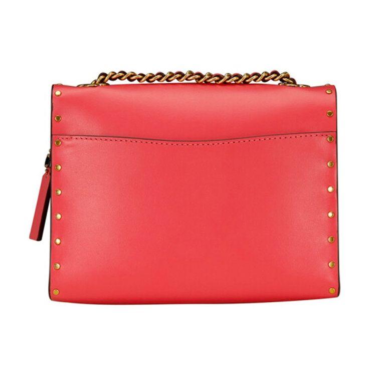 Coach Parker 18 Turnlock Leather Chain Shoulder Crossbody Bag Women Bags Cherry-Blossom-Pink 29389-B4OD