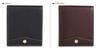 GOLD PFEIL OXFORD Men's Bifold Wallet In Genuine Leather, Black and Burgundy, GP10518 (Burgundy)