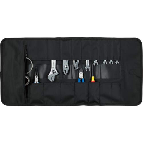 HOZAN Tool Case, Tool Bag, Roll-Up Style with Stopper, 17 Storage Pockets, B-98