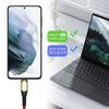 Chargeur Rapide 25W - Samsung - Câble USB-C 1M - Nylon Rouge - Compatible Xiaomi, OPPO