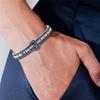 Silver Sapphire Ruby Emerald High Carbon Diamond Gemstone Bracelets Bangle Jewelry Anniversary Gifts