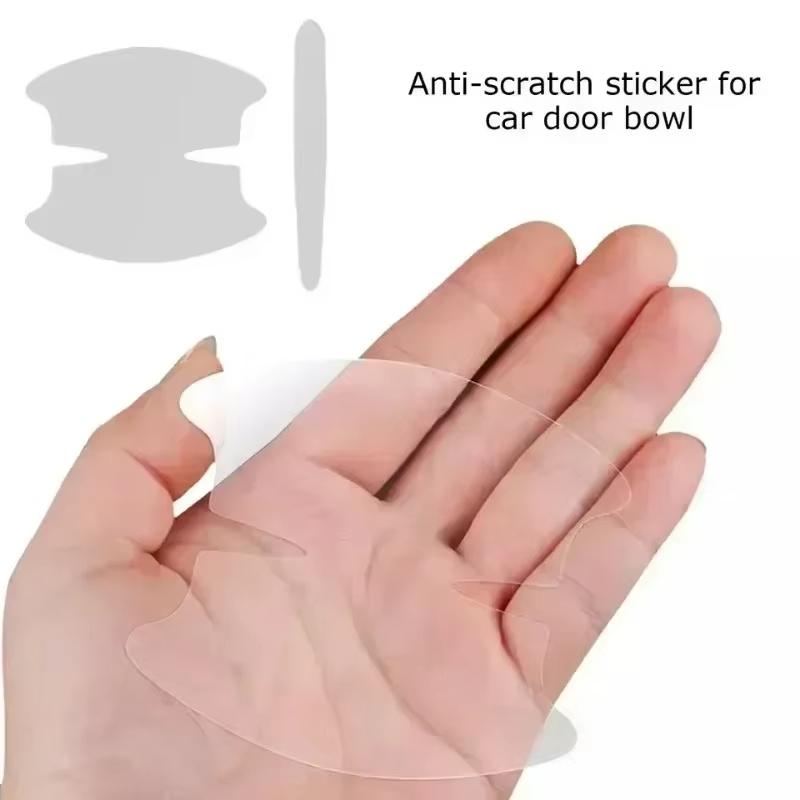 8 Pezzi Maniglia Universale per Portiera Auto Ciotola Adesivi Protettivi Antigraffio Striscia Protettiva Antigraffio Trasparente per Maniglia Auto 2025