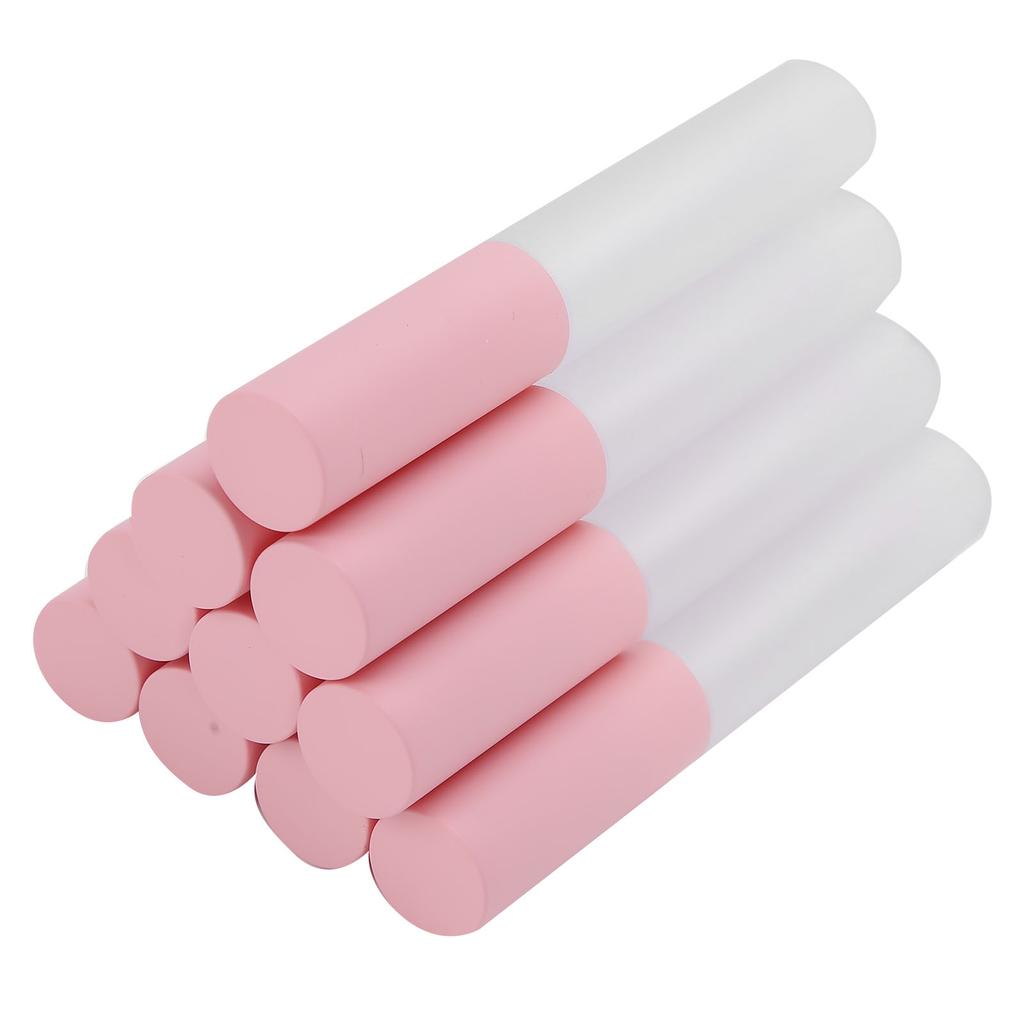 Lip Gloss Tubes Empty Lipstick Tubes Bottle Empty Refillable Cosmetics Containers (Brush SemiTransparent Bottle)