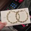 European and American Fashion High-end Atmospheric Earrings Trendy Cool Earrings Versatile Personalized Party Big Earrings Exquisite Commuter Earrings