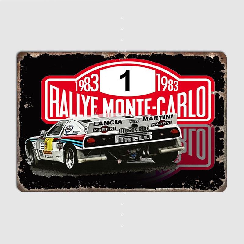 

Раллийные гонки LANCIA 037 MARTINI RALLY MONTECARLO Ретро Постер Металлическая Табличка Декор для Гаража Клубной Комнаты Настенный Декор Пользовательская Жесть Декор для Дома 20x30cm（7.8x11.8inch）