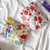 Vintage Flower Print Ladies Storage Bag Soft Cotton Women's Cosmetic Bags Make Up Case Female Girls Flora Handbags Clutch Purse