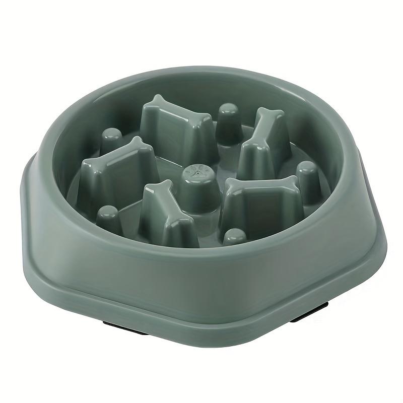 Pet Slow Food Bowl Anti-choking Feeder Thickened Dish Bowl Home Dog Eating Plate Anti-gulping Feeding Supplies Multiple Colors
