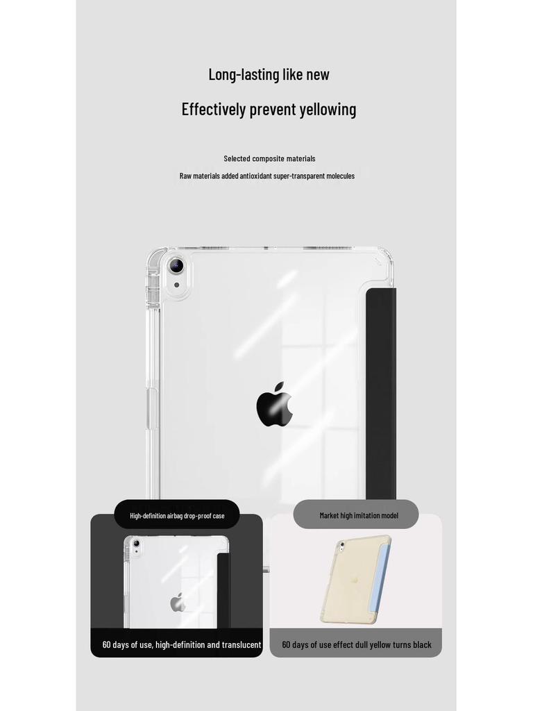 Xiaomi Pad 6 High-Transparency 11-inch Case with Pen Slot, Compatible with 6SPro 12.4 and Mi 5Pro