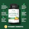 Vitamin C - Rich In a Variety of Fruits and Vegetables, Vitamin C Ascorbic Acid, 1000 Mg, Boosts Immunity