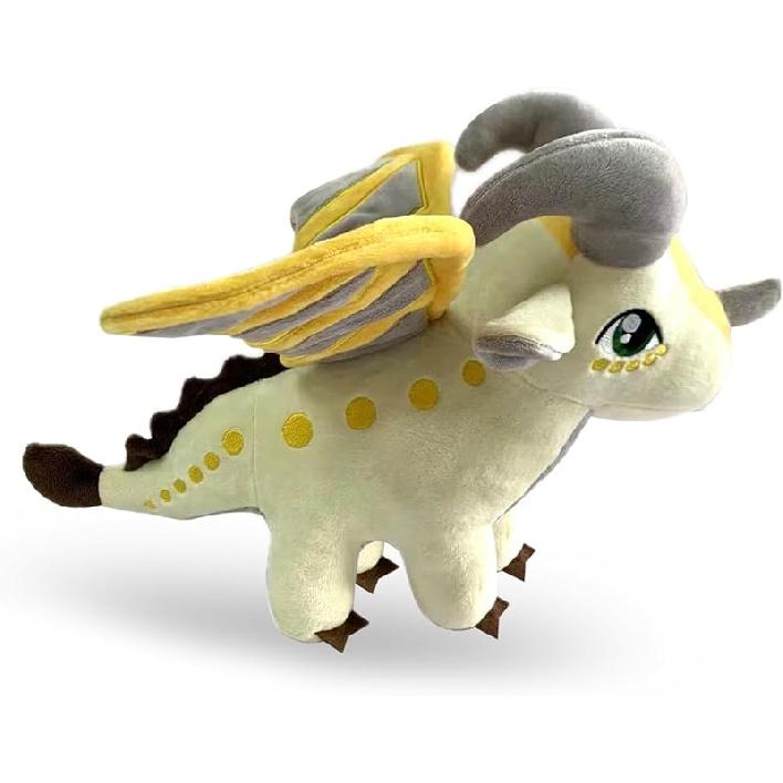 9  Dragon Plush Dragon Doll Toys Figures Stuffed Animals for Adult Kids Birthday Gifts (White) жёлтый
