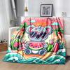 1pc Cute Animals Printing Lightweight Flannel Blanket, Comfortable and Warm Blanket, for Camping Sofa Bed and Couch Office, In All Seasons