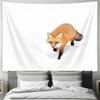 Arctic Fox Tapestry Forest Animal Wall Hanging Nature Home Decor Bedroom Living Room Aesthetic Room Decor Throw Blanket Cozy Vib